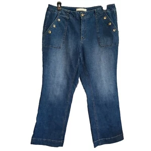 Cato C Est 1946 Jeans Damen Plus 18W Straight Leg Button Pockets Medium Wash - Bild 1 von 8