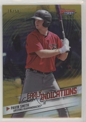 2018 Bowman's Best Early Indications Gold Refractor /50 Pavin Smith #EI-16 - Image 1 of 2