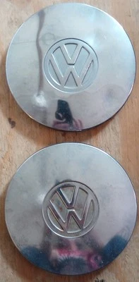 1960's Volkswagen Beetle Hubcaps Pair 6" Outside X  5 3/16" Inside Lip - Image 1 of 3