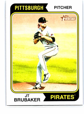 2023 Topps Heritage Jt Brubaker #454 SP - Image 1 of 2