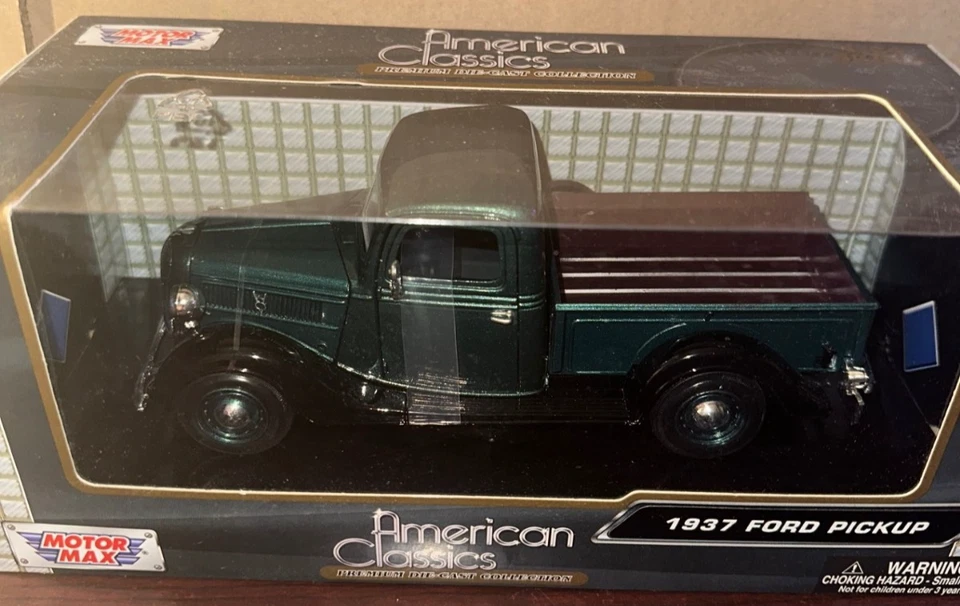 Camioneta Ford Motormax 1/24 American Classics 1937 verde #73200AC #732* Foto 1 de 1