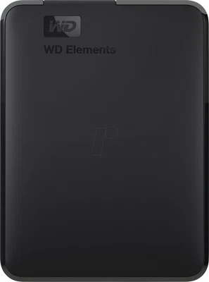 4TB WD Elements External Hard Drive 2 1/2in 2.5 Inch Usb-A USB 3.2 Gen 1 Black - Image 1 of 4