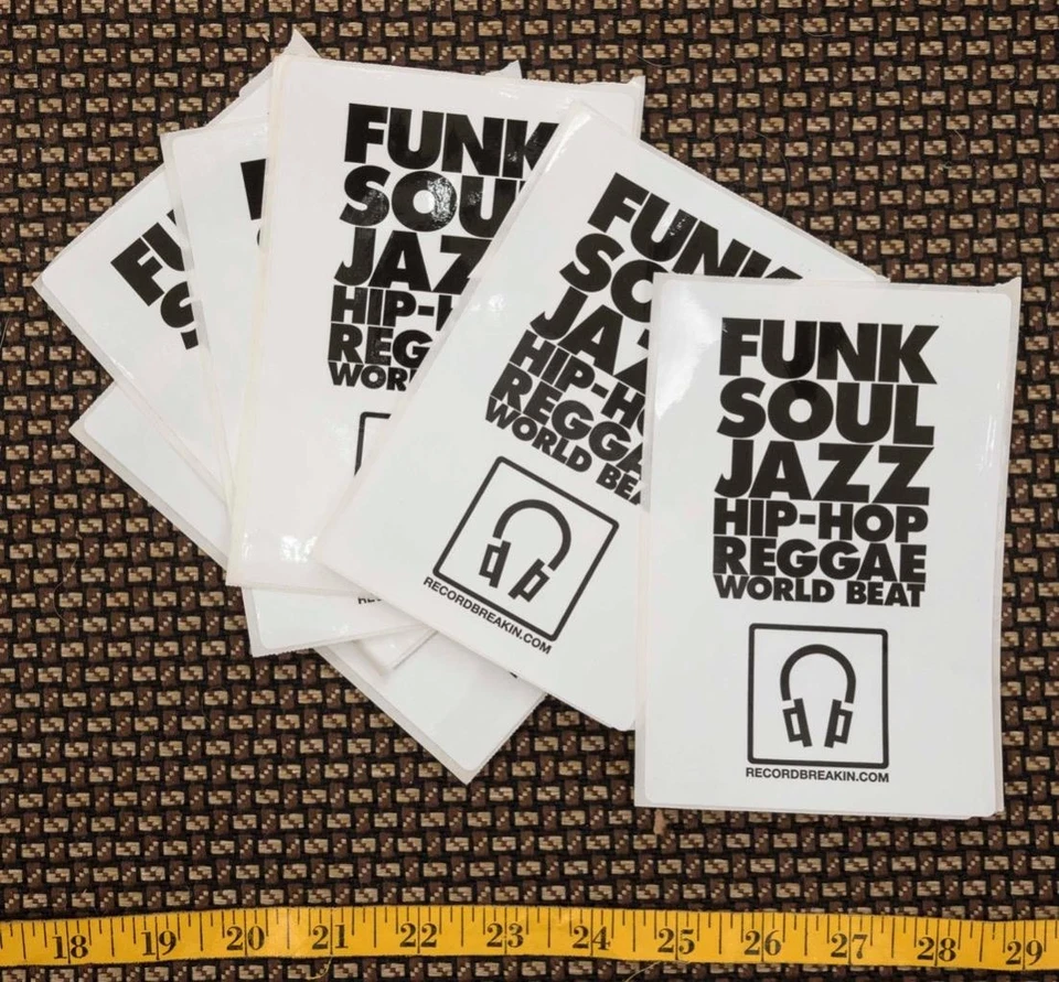 Lot of 7 recordbreakin.com Funk Jazz Hip Hop Decals - Image 1 of 1