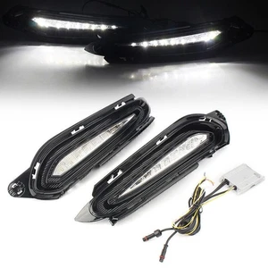 Luz de marcha diurna LED DRL faros antiniebla intermitentes para Honda HRV 2015-2018 2016 2017 - Imagen 1 de 12