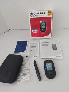Accu-Chek Aviva Plus Blood Glucose Monitoring System Meter Model NC TESTED WORKS - Picture 1 of 7
