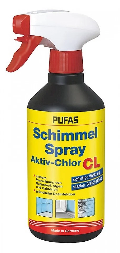 PUFAS Schimmel-Spray Aktiv-Chlor CL - 500ml, 2 Stück (005402000)