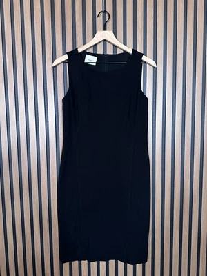Vestido recto Akris Punto 6/S para mujer sin mangas pequeño negro D Foto 1 de 4