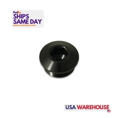 Vibrant 10995, One Low Profile ORB Port Plu g12 AN Black Aluminum Performance Pa - Image 1 of 4