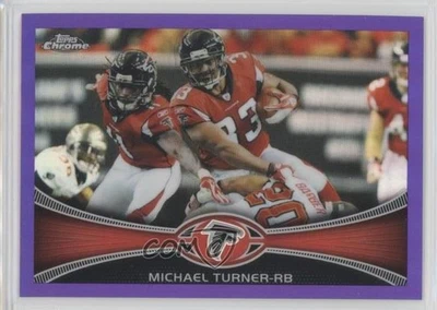 2012 Topps Chrome Retail Purple Refractor /499 Michael Turner #130 - Image 1 of 2