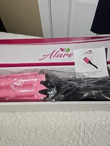 3 Barrel Curling Iron Wand - Triple Hair Waver & Crimper for Beach Waves, Pink - Picture 1 of 5