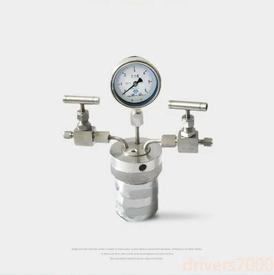 Medidor de entrada y salida + recipiente reactor autoclave de síntesis hidrotermal 100 ml 6 Mp Foto 1 de 4