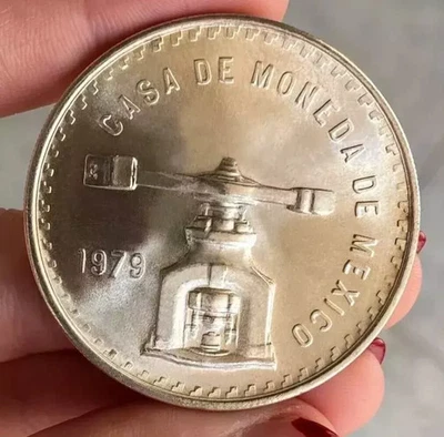 1 ONCIA OZ 1979 MESSICO BILANCIA ARGENTO SILVER FIOR DI CONIO UNC RARA BU - Immagine 1 di 3