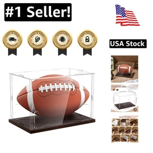 Clear Acrylic Hat Display Case Baseball Football Cap Display Stand Holder Box - Picture 1 of 8