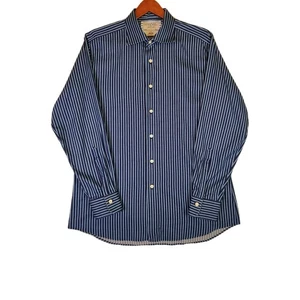 Charles Tyrwhitt Striped Dress Shirt 16.5/34 Slim Fit Button Up Spread Collar - Picture 1 of 9