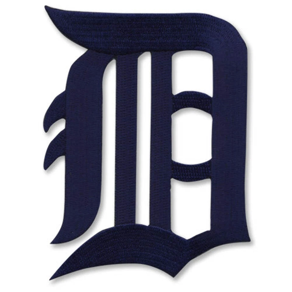 Detroit Tigers Old English Letter D Logo MLB Sleeve Patch Jersey Emblem - Image 1 of 1
