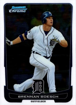 2012 Bowman Chrome Brennan Boesch #212 Detroit Tigers Baseball Card - Image 1 of 2