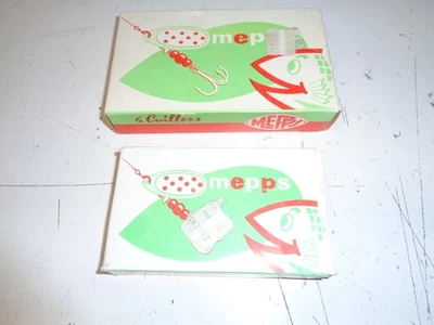 Kit Cuillers Mepps Vintage Francia Talla 3 y 5 Lote de 2 Cajas Foto 1 de 2