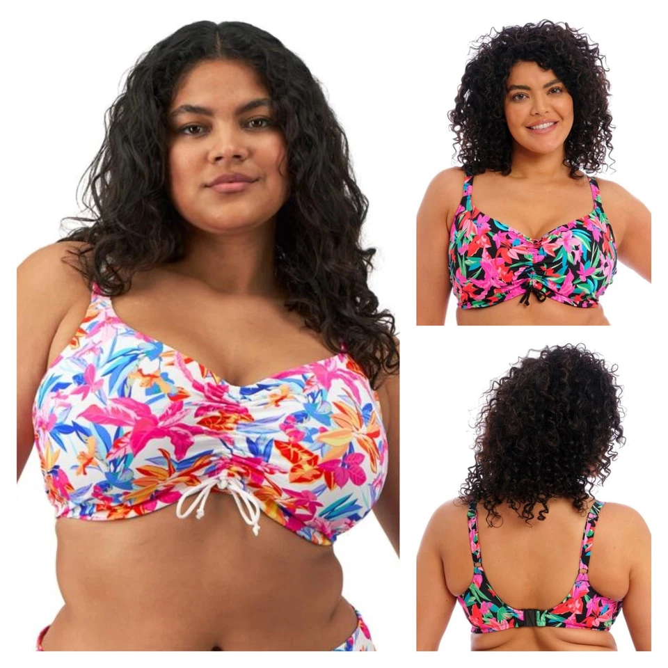Elomi Savaneta Balcony Bikini Top Underwired Supportive Plus Size Swimwear 80130 - Image 1 of 1
