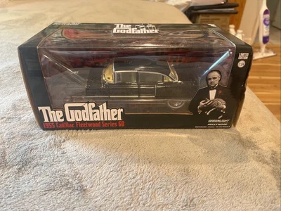 NEW IN BOX Greenlight 1:24 The Godfather 1955 Cadillac Fleetwood Series 60 Black - Image 1 of 4