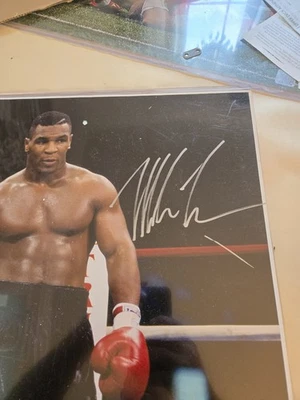 Mike Tyson Autographed 16x20 In Ring Photo- JSA W Auth *Silver - Image 1 of 4