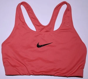Nike Dri-Fit Sports Bra Sz M Coral Pink LkNu FreeS&H - Picture 1 of 3