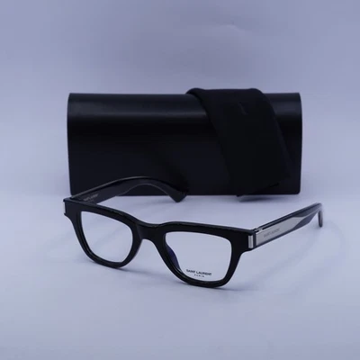 Saint Laurent SL789 JACQUES OPT 001 блестящий черный 47 мм очки новый подлинный - Изображение 1 из 4