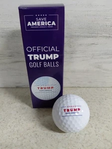 Juego de 3 pelotas de golf oficiales Trump Save America. - Imagen 1 de 5