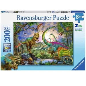 PUZZLE DINOSAURI NEL REGNO DEI GIGANTI 200 PZ PER BAMBINI +8 ANNI RAVENSBURGER - Foto 1 di 2