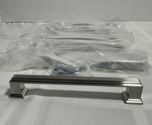 Asidrama 7 Pack 5 Inch(128mm) Brushed Satin Nickel Kitchen Cabinet Handles - Picture 1 of 6