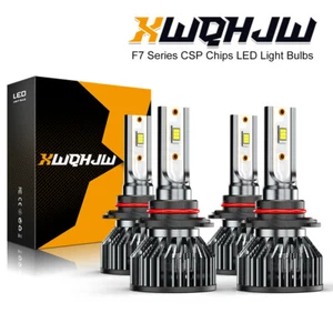 Kits de conversión de bombillas de faros LED XWQHJW 9005 9006 haz alto bajo blanco brillante - Imagen 1 de 8