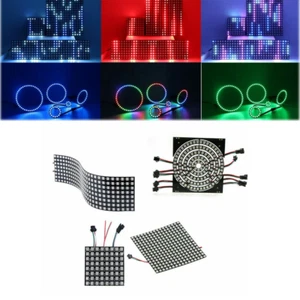 5V Led Digital Ring light Panel Matrix Screen 5050 RGB WS2812B strip light DIY - Picture 1 of 28