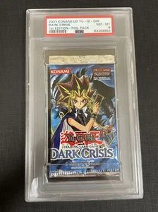 Yu-Gi-Oh! Dark Crisis 1st Edition DCR 2003 Sealed Booster Pack PSA 8 Near Mint - Picture 1 of 2