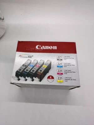Paquete de 4 cartuchos de tinta Canon CLI-221 Foto 1 de 3
