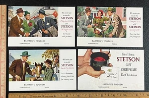1940s Stetson Hats Advertising Cards - Tunkhannock PA - Picture 1 of 4