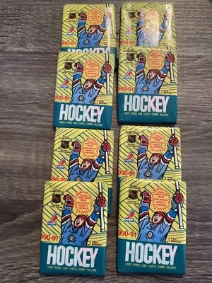 1990-91 OPC NHL Hockey - Paquete de 8 tarjetas selladas de fábrica 🥅 🏒 ¡De colección! Foto 1 de 4