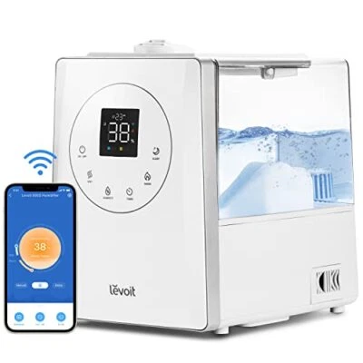 LEVOIT Humidifiers for Bedroom Large Room Home, Smart Wifi Alexa Control, 6L Top - Image 1 of 4