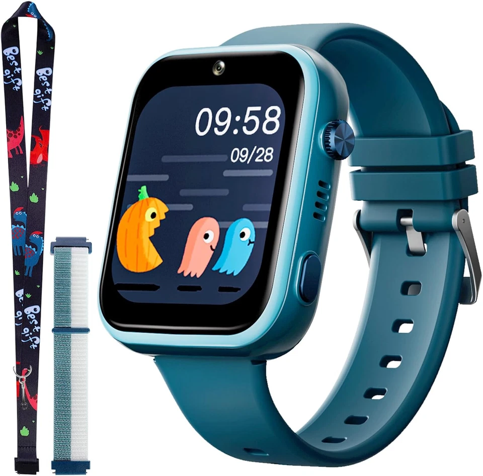 Kinder Smartwatch mit Telefonfunktion SOS Armbanduhr GPS Tracker Kinderuhr Watch - Bild 1 von 4