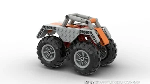 Lego Brickheadz monster truck MOC - PDF INSTRUCTIONS ONLY NO BRICKS! - Picture 1 of 2