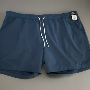 Original Use Men's XXL Solid Mesh Lined Shorts Blue Swim Trunks Board Pockets - Picture 1 of 7