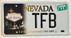 Nevada VANITY License Plate TFB