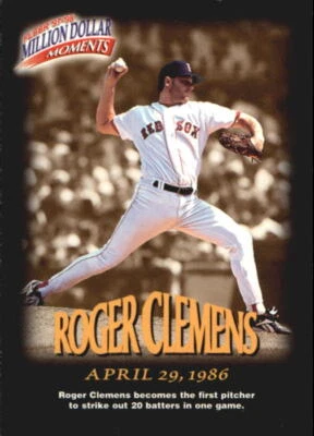 1997-98 Fleer Million Dollar Moments #12 Roger Clemens - NM-MT - Image 1 of 2
