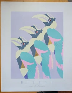 Schönes neuwertiges Vintage Pastell Poster TOUCANS von Newman 2007 Mirage Edition RAR - Bild 1 von 3
