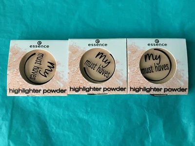 3x essence My Must Haves Highlighter Powder *01 Let It Glow* 1.7g/0.06oz NEW - Image 1 of 2