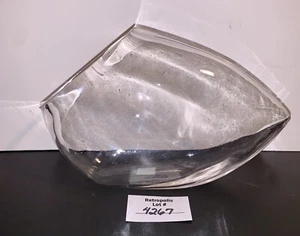 Chive CA Clear Glass Slant Tilt Vase Terrarium Contemporary - Picture 1 of 13