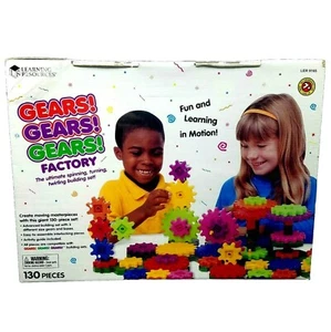 Learning Resources GEARS! GEARS! GEARS! Factory Building Set 130-Piece - Picture 1 of 8
