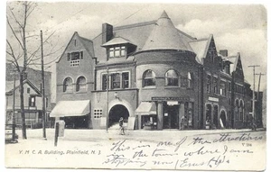 Plainfield NJ Y.M.C.A. Building Hodges Pharmacy 1906 Postcard - Picture 1 of 1