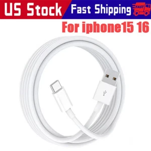 For iPhone 15 16 Pro Max Plus USB-A Cable Fast Charger Type C Charging Dat Cord - Picture 1 of 12