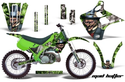 Graphic Stickers Decals For Kawasaki KX125 KX250 1990-1991 MHATTER G S Foto 1 de 2