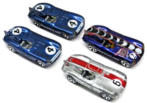 Hot Wheels 1998 First Editions '57 Jaguar D-Type Race Car Lot of 4 Diecast - Picture 1 of 5