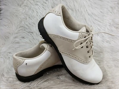 Zapatos de golf ETONIC Lites blanco tostado beige talla 9/40 Foto 1 de 4